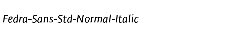 font Fedra-Sans-Std-Normal-Italic download