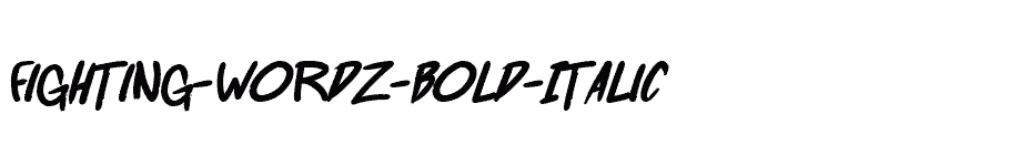 font Fighting-wordz-Bold-Italic download