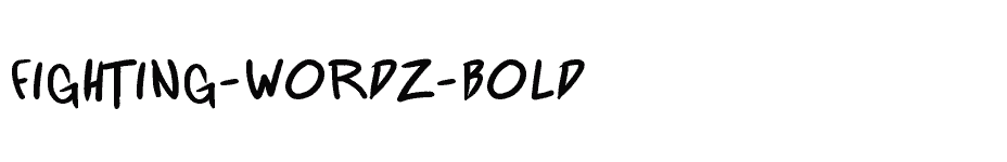 font Fighting-wordz-Bold download