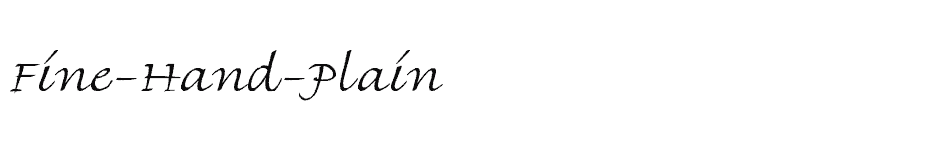 font Fine-Hand-Plain download