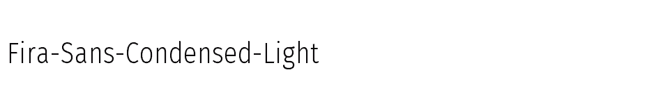 font Fira-Sans-Condensed-Light download