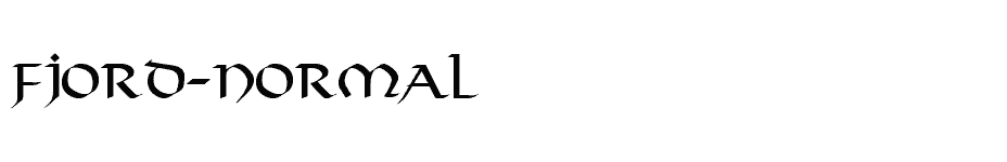 font Fjord-Normal download