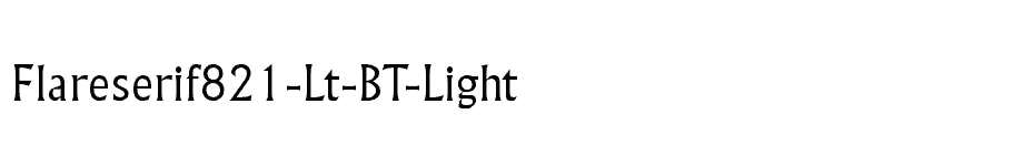 font Flareserif821-Lt-BT-Light download