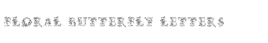 font Floral-Butterfly-Letters download