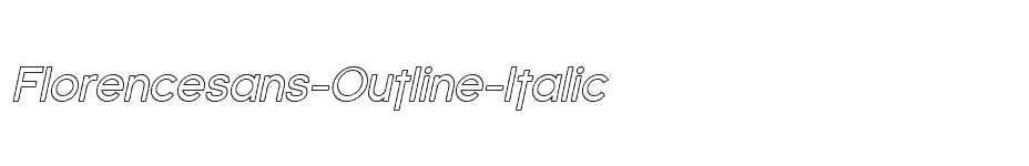 font Florencesans-Outline-Italic download