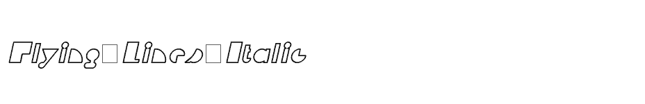 font Flying-Lines-Italic download