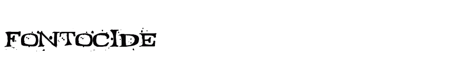 font Fontocide download