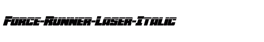 font Force-Runner-Laser-Italic download