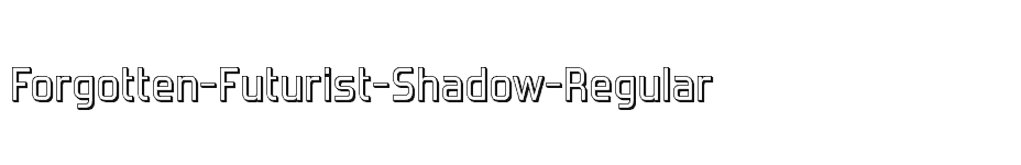 font Forgotten-Futurist-Shadow-Regular download