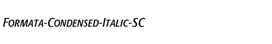 font Formata-Condensed-Italic-SC download