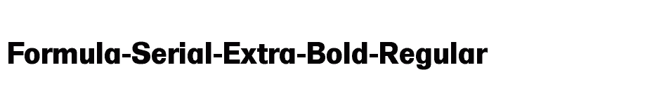font Formula-Serial-Extra-Bold-Regular download
