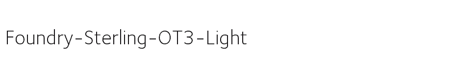 font Foundry-Sterling-OT3-Light download
