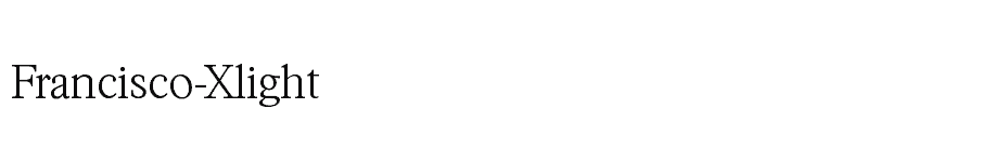 font Francisco-Xlight download