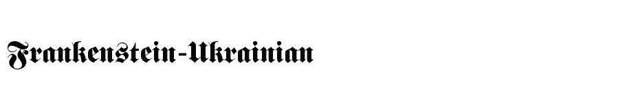 font Frankenstein-Ukrainian download