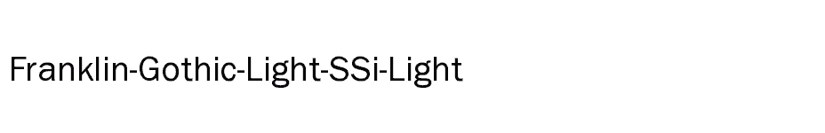 font Franklin-Gothic-Light-SSi-Light download