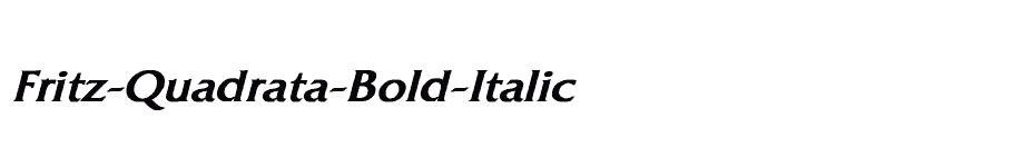 font Fritz-Quadrata-Bold-Italic download