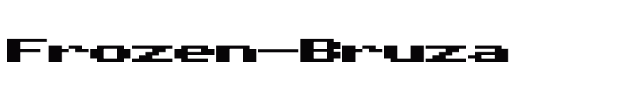 font Frozen-Bruza download