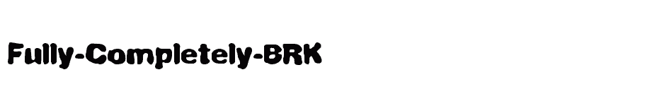 font Fully-Completely-(BRK) download