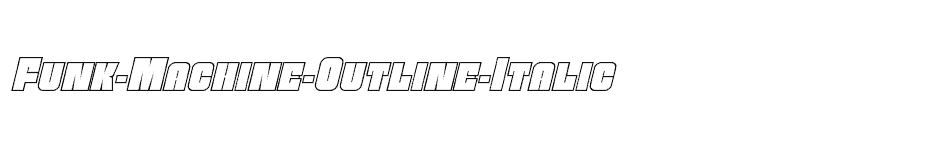 font Funk-Machine-Outline-Italic download