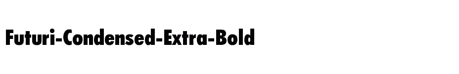 font Futuri-Condensed-Extra-Bold download