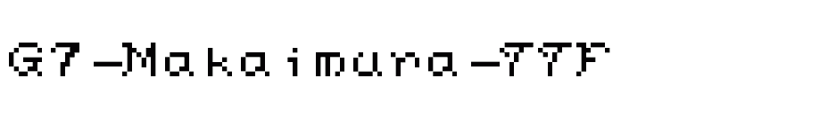 font G7-Makaimura-TTF download
