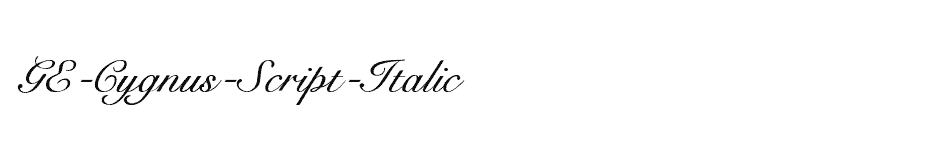 font GE-Cygnus-Script-Italic download