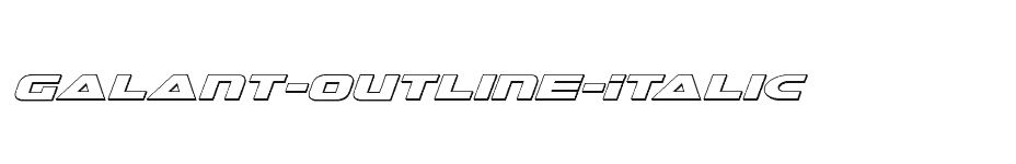 font Galant-Outline-Italic download