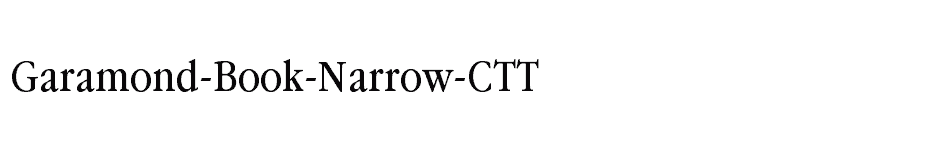 font Garamond-Book-Narrow-CTT download