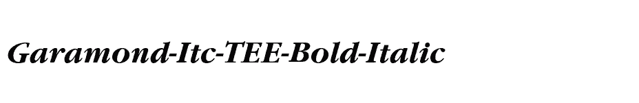 font Garamond-Itc-TEE-Bold-Italic download