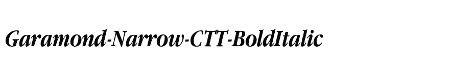 font Garamond-Narrow-CTT-BoldItalic download