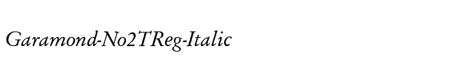 font Garamond-No2TReg-Italic download