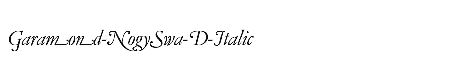 font Garamond-No5Swa-D-Italic download