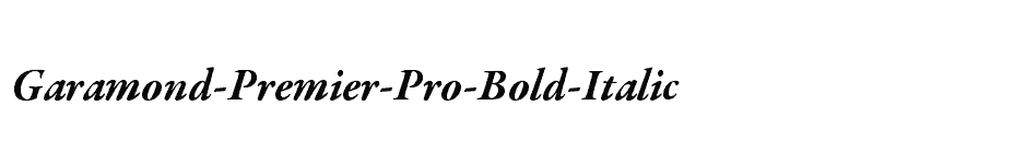 font Garamond-Premier-Pro-Bold-Italic download