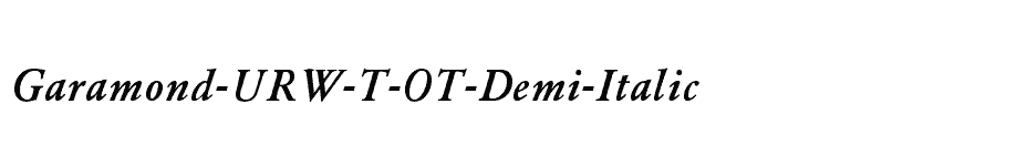 font Garamond-URW-T-OT-Demi-Italic download