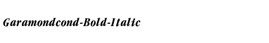 font Garamondcond-Bold-Italic download