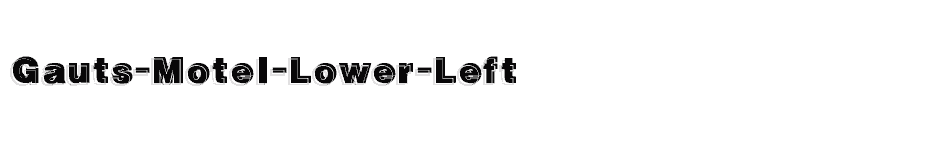 font Gauts-Motel-Lower-Left download