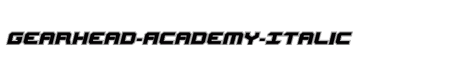font Gearhead-Academy-Italic download