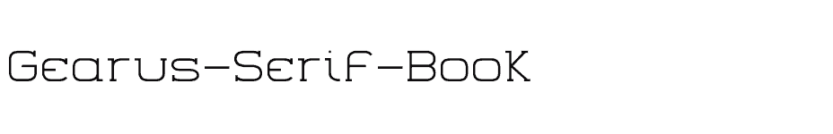 font Gearus-Serif-Book download