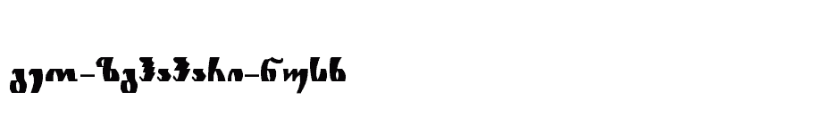font Geo-Zghapari-Nusx download