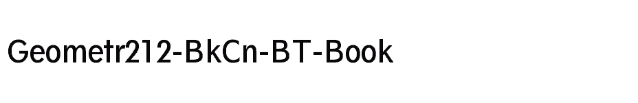 font Geometr212-BkCn-BT-Book download
