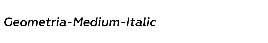 font Geometria-Medium-Italic download