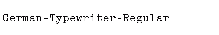 font German-Typewriter-Regular download