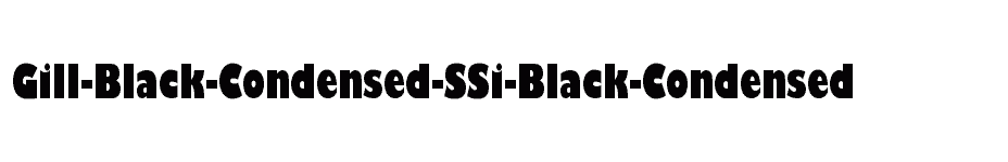 font Gill-Black-Condensed-SSi-Black-Condensed download