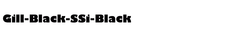 font Gill-Black-SSi-Black download