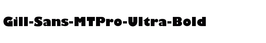 font Gill-Sans-MTPro-Ultra-Bold download