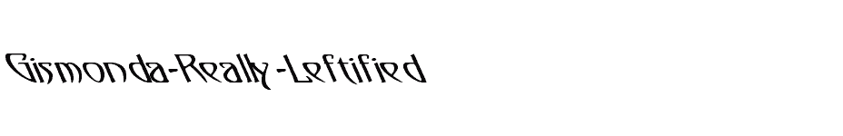 font Gismonda-Really-Leftified download