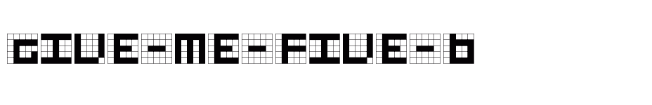 font Give-Me-Five-B download