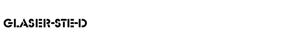 font Glaser-Ste-D download