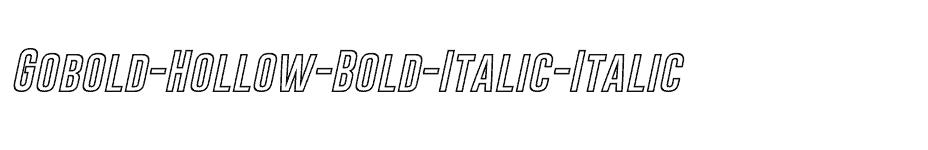 font Gobold-Hollow-Bold-Italic-Italic download