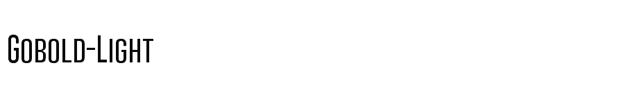 font Gobold-Light download